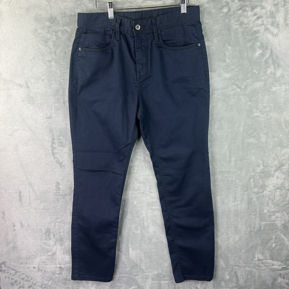 prAna Slim Fit Pants Mens‎ 31x30 Blue Stretch Organic Cotton Casual